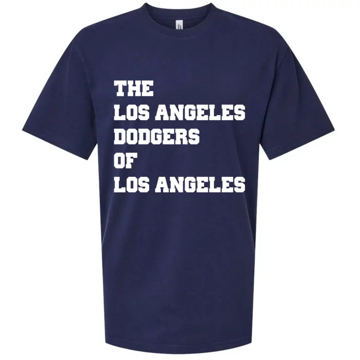 The Los Angeles Dodgers Of Los Angeles Sueded Cloud Jersey T-Shirt