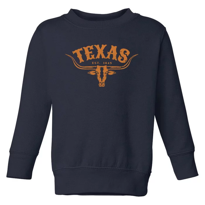 Texas Longhorn Austin Pride Vintage Toddler Sweatshirt