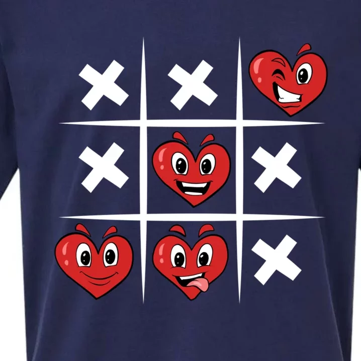 Tictactoe Love Always Wins Hearts Great Gift Sueded Cloud Jersey T-Shirt