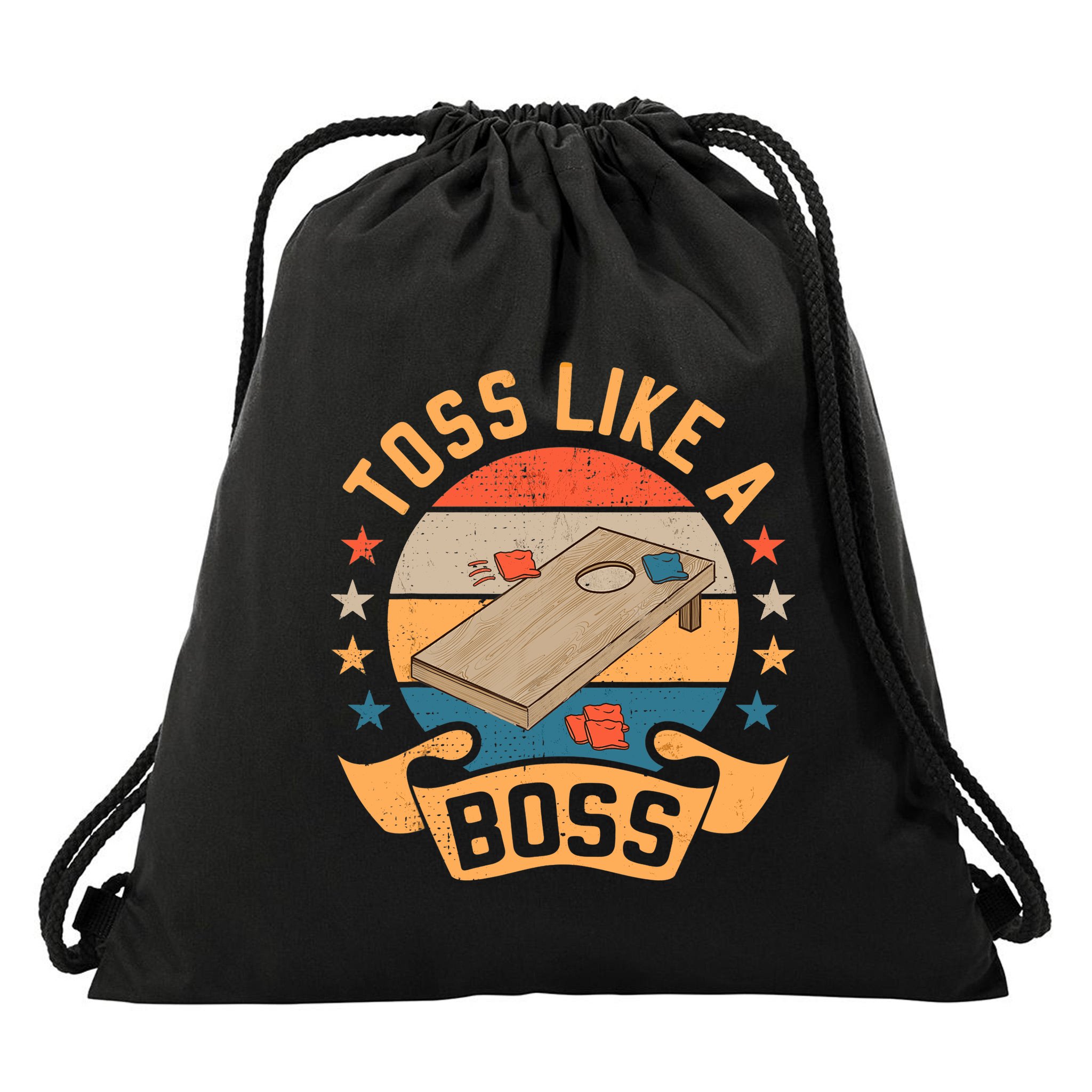 Allerede Ambitiøs kant Toss Like A Boss Cornhole Champion Bean Bag Toss Game Drawstring Bag |  TeeShirtPalace
