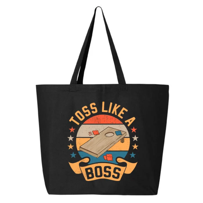 Toss Like A Boss Cornhole Champion Bean Bag Toss Game 25L Jumbo Tote