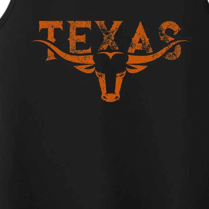 Texas Longhorn Austin Pride Texas Longhorn Bull Horn Performance Tank