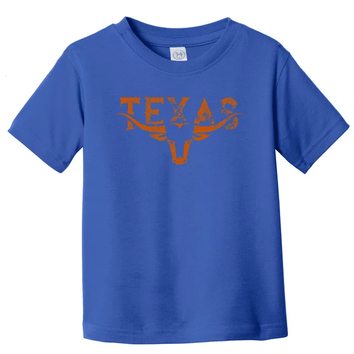 Texas Longhorn Austin Pride Texas Longhorn Bull Horn Toddler T-Shirt