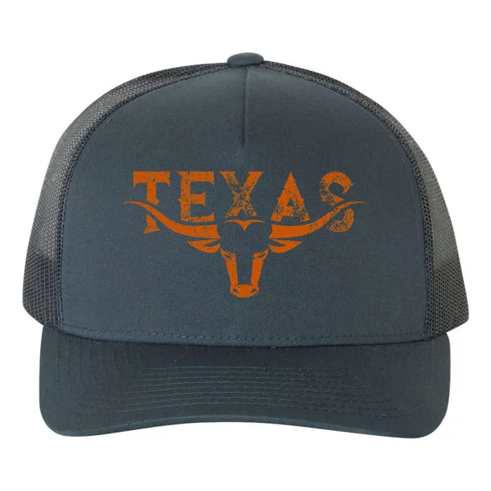 Texas Longhorn Austin Pride Texas Longhorn Bull Horn Yupoong Adult 5-Panel Trucker Hat