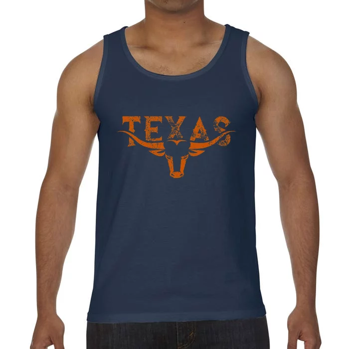 Texas Longhorn Austin Pride Texas Longhorn Bull Horn Comfort Colors® Tank Top