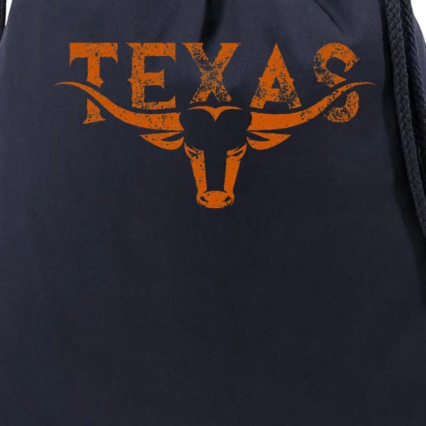 Texas Longhorn Austin Pride Texas Longhorn Bull Horn Drawstring Bag