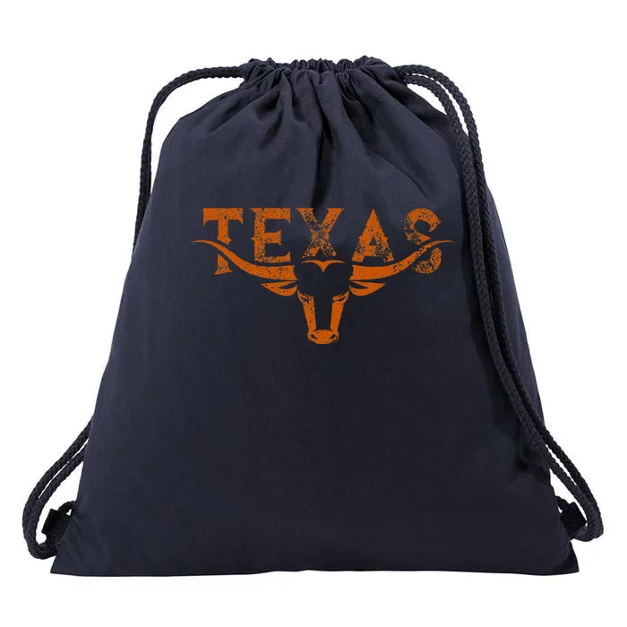 Texas Longhorn Austin Pride Texas Longhorn Bull Horn Drawstring Bag