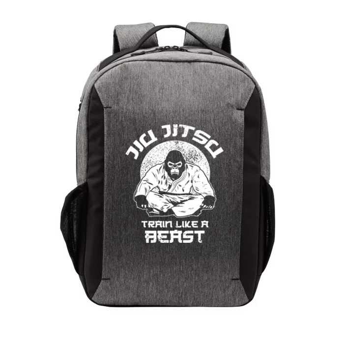 Train Like A Beast Jiu Jitsu, BJJ Grappling MMA Gorilla Vector Backpack