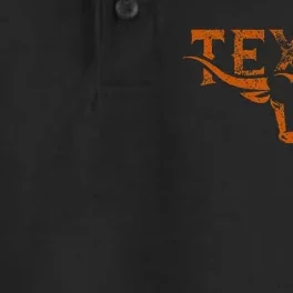 Texas Longhorn Austin Pride Texas Longhorn Bull Horn Dry Zone Grid Performance Polo