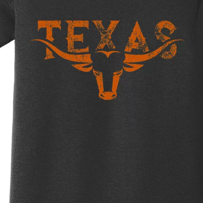 Texas Longhorn Austin Pride Texas Longhorn Bull Horn Baby Bodysuit