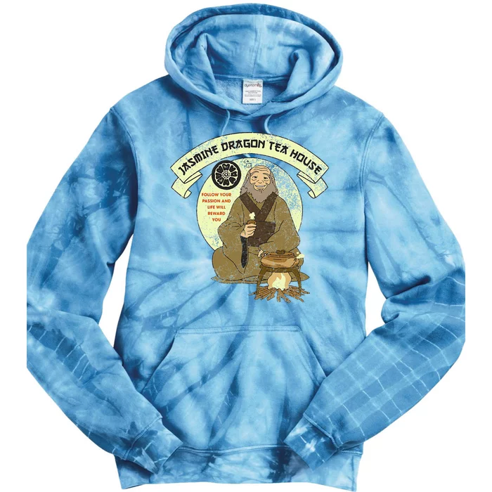 The Last Airbender Iroh Jasmine Dragon Tea House Tie Dye Hoodie