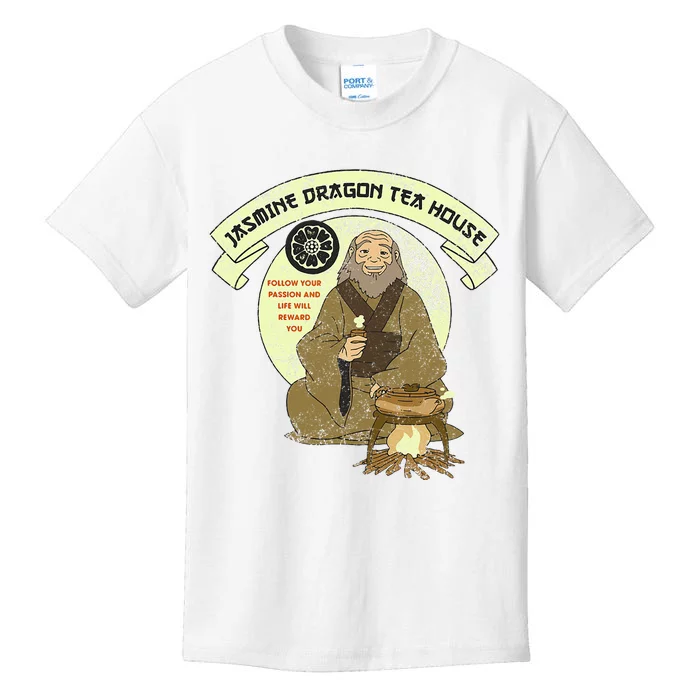 The Last Airbender Iroh Jasmine Dragon Tea House Kids T-Shirt