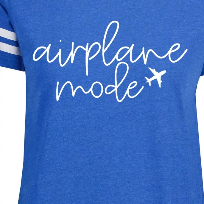 Travel Lover Airplane Mode Airplane Mode Adventure Meaningful Gift Enza Ladies Jersey Football T-Shirt