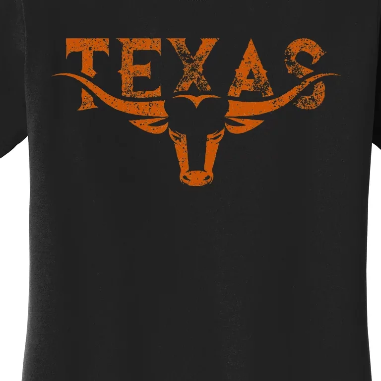 Texas Longhorn Austin Pride Vintage Texas Longhorn Bull Horn Women's T-Shirt