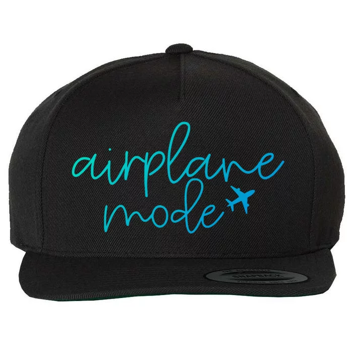 Travel Lover Airplane Mode Airplane Mode Adventure Meaningful Gift Wool Snapback Cap