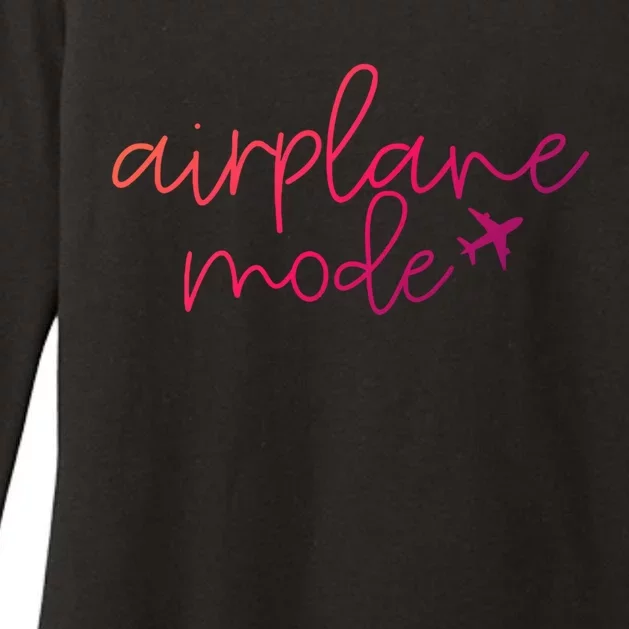 Travel Lover Airplane Mode Airplane Mode Adventure Meaningful Gift Womens CVC Long Sleeve Shirt