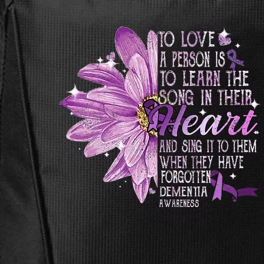 To Love a Person Is To Learn The Song Their Heart Dementia City Backpack