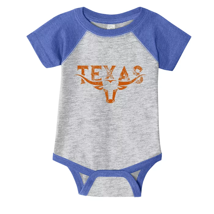 Texas Longhorn Austin Pride Texas Longhorn Bull Horn Infant Baby Jersey Bodysuit