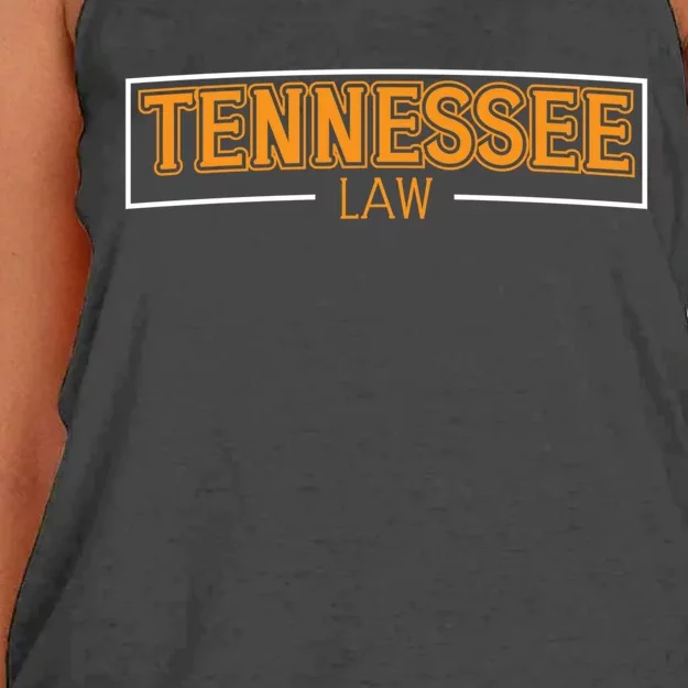 Tennessee Law Attorney Funny Gift Lawyer College Bar Graduate Funny Gift Women's Knotted Racerback Tank