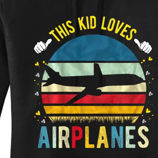 This Loves Airplanes Women's Pullover Hoodie