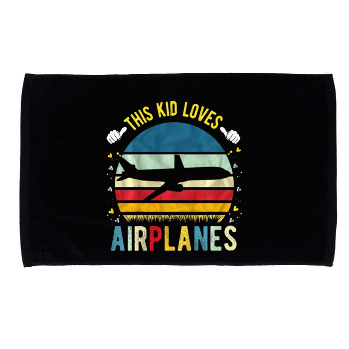 This Loves Airplanes Microfiber Hand Towel