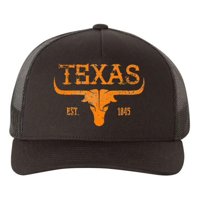 Texas Longhorn Austin Pride Vintage Beauty Yupoong Adult 5-Panel Trucker Hat