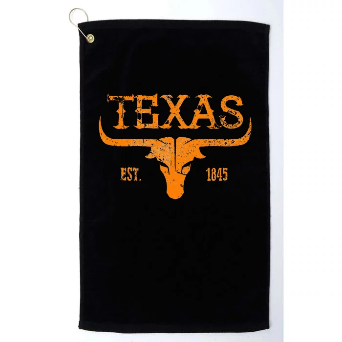 Texas Longhorn Austin Pride Vintage Beauty Platinum Collection Golf Towel