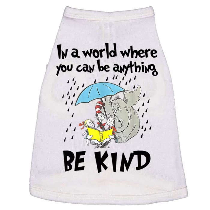 Teacher Life Be Kind Gift For Teacher Cat In Hat Doggie Tank