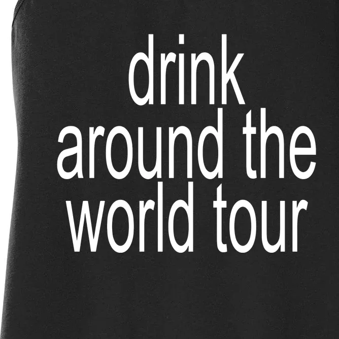 The Lost Bros Drink Around The World Brat Summer Women's Racerback Tank