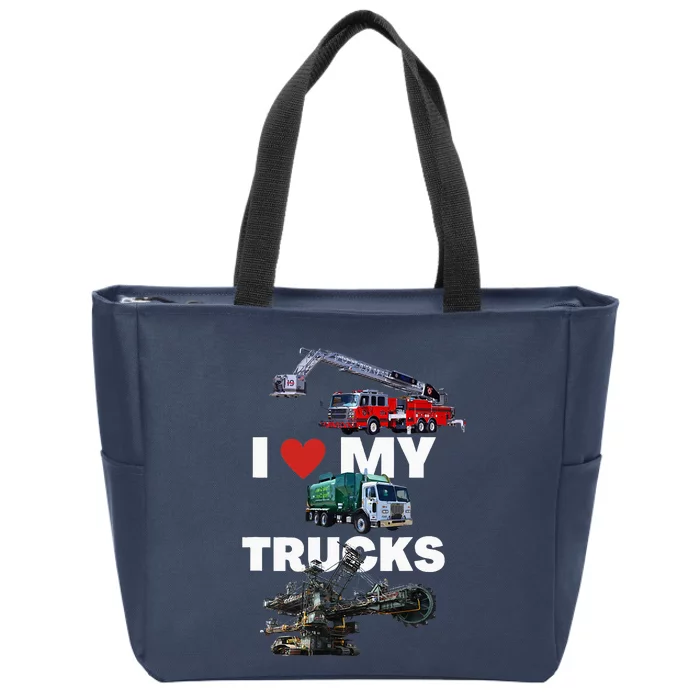 Truck Lovers Born To Truck Driving Passion Zip Tote Bag