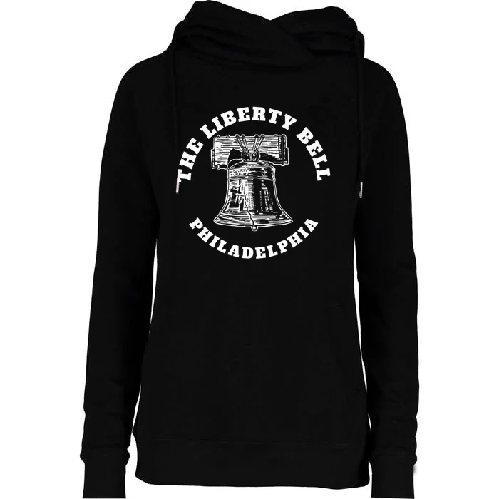 The Liberty Bell Philadelphia Novelty Liberty Bell Womens Funnel Neck Pullover Hood