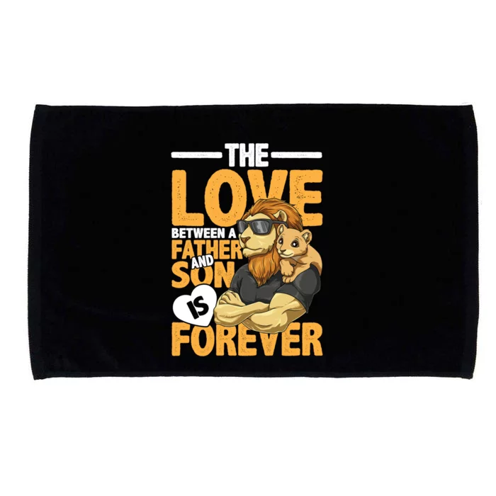 The Love Between A Father And Son Is Forever Gift Microfiber Hand Towel