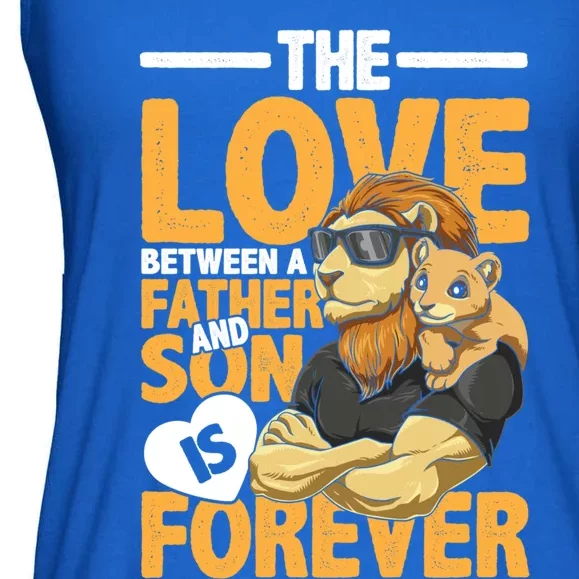 The Love Between A Father And Son Is Forever Gift Ladies Essential Flowy Tank