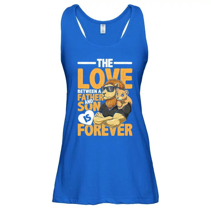 The Love Between A Father And Son Is Forever Gift Ladies Essential Flowy Tank