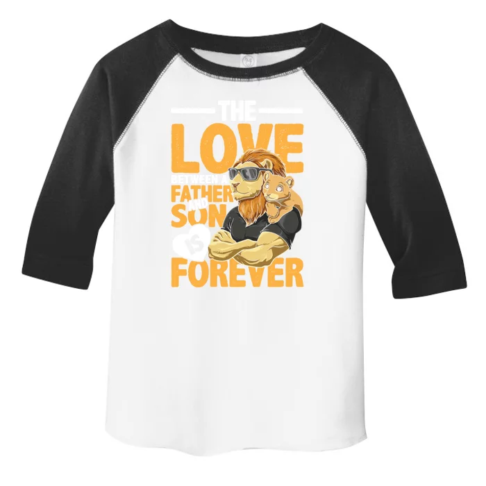 The Love Between A Father And Son Is Forever Gift Toddler Fine Jersey T-Shirt