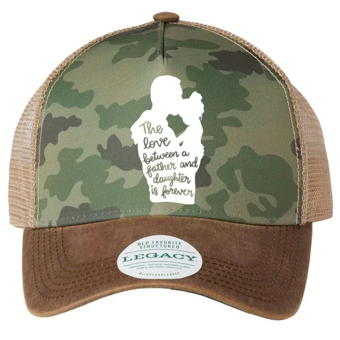 The Love Between Father And Daughter Is Forever Gift Legacy Tie Dye Trucker Hat