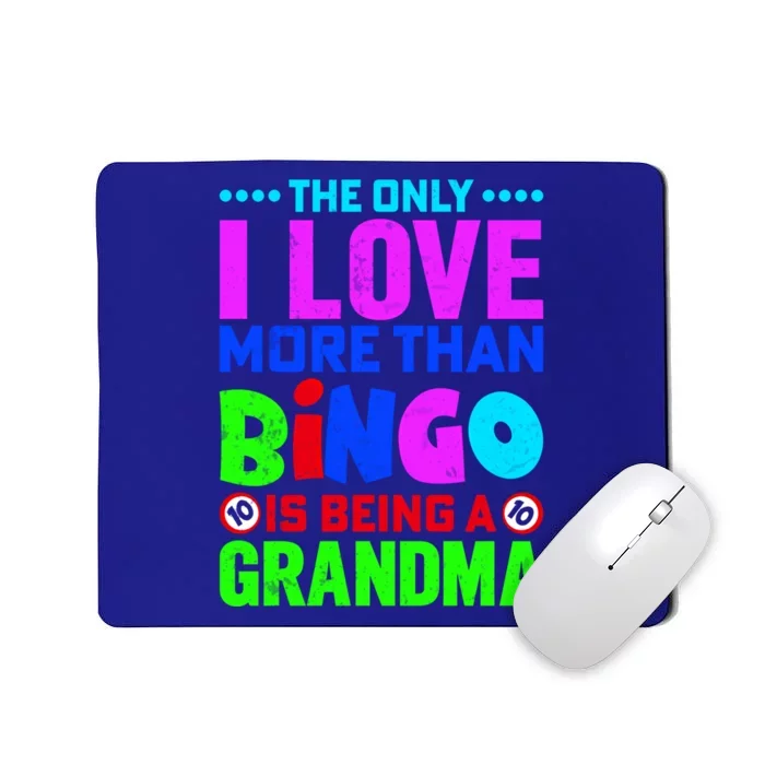 The Love Bingo And Being A Grandma Lucky Winning Card Gift Mousepad