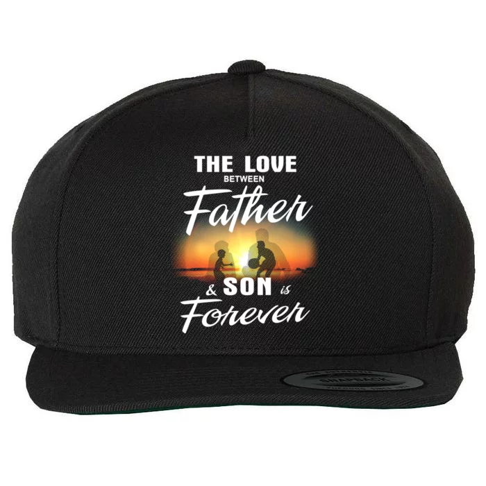 The Love Between Father And His Son Is Forever Meaningful Gift Wool Snapback Cap