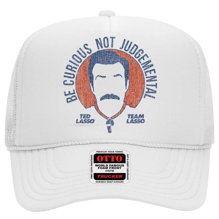 Ted L.A.S.S.O Be Curious Not Judgemental High Crown Mesh Trucker Hat