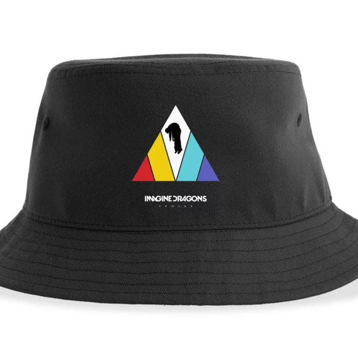 Triangle Logo Black Sustainable Bucket Hat