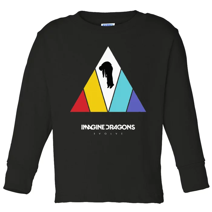 Triangle Logo Black Toddler Long Sleeve Shirt