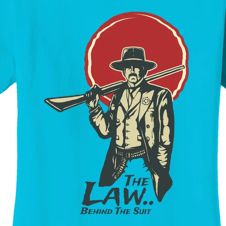 The Law Behind The Suit Retro Cowboy Women's T-Shirt