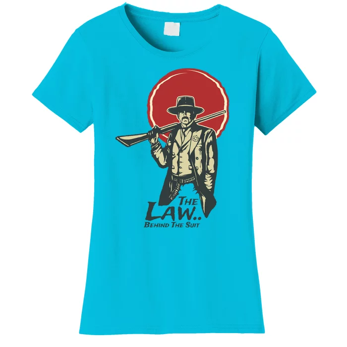 The Law Behind The Suit Retro Cowboy Women's T-Shirt