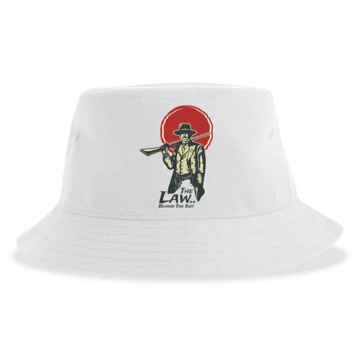 The Law Behind The Suit Retro Cowboy Sustainable Bucket Hat