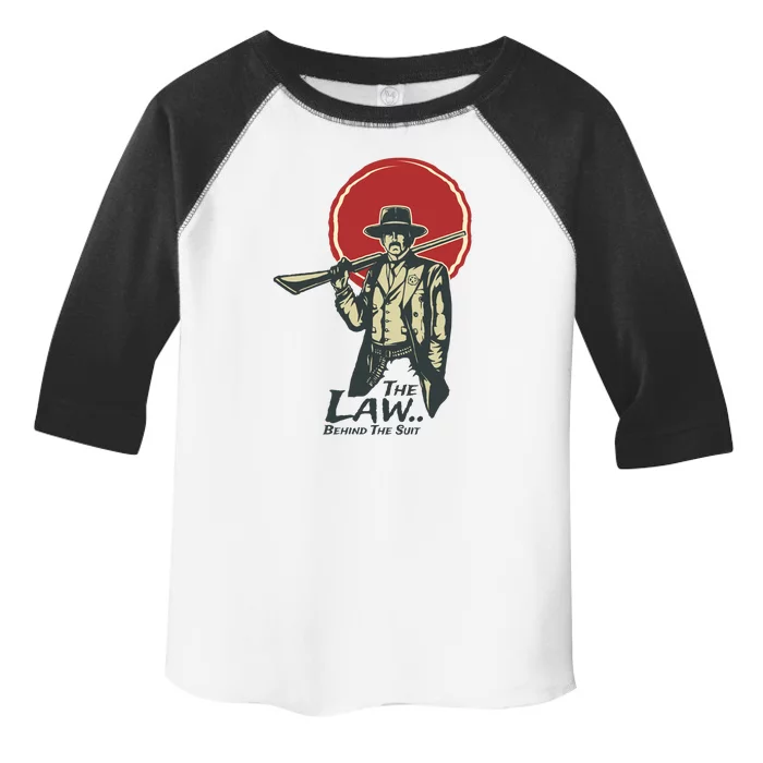 The Law Behind The Suit Retro Cowboy Toddler Fine Jersey T-Shirt