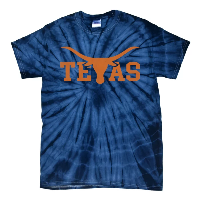 Texas Longhorn Bull Texas Cowboy Tie-Dye T-Shirt