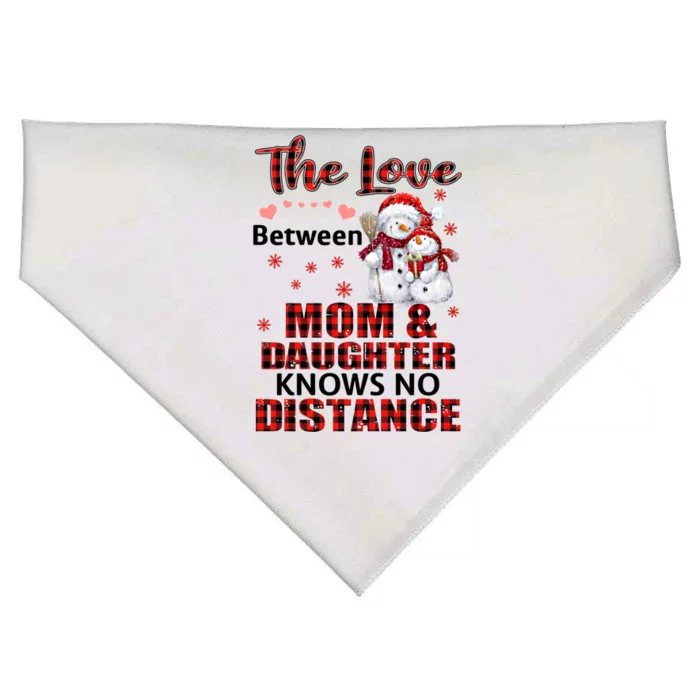 The Love Between Mom And Daughter Knows No Distance Gift USA-Made Doggie Bandana