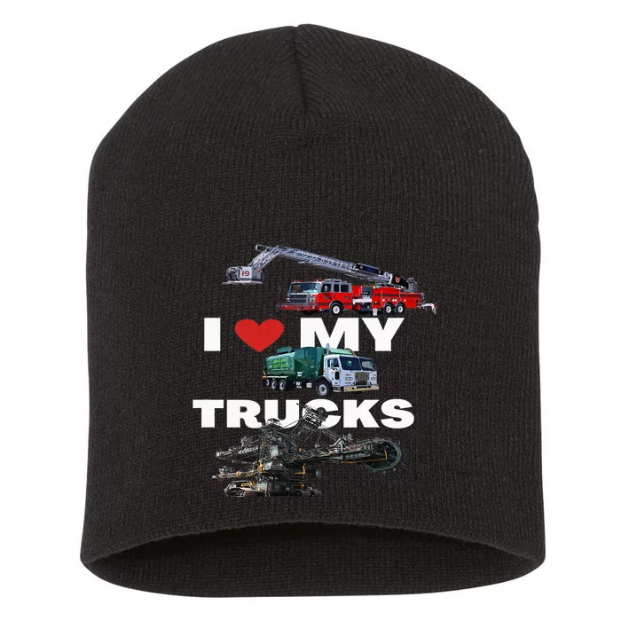 Truck Lovers Born To Truck Driving Passion Short Acrylic Beanie