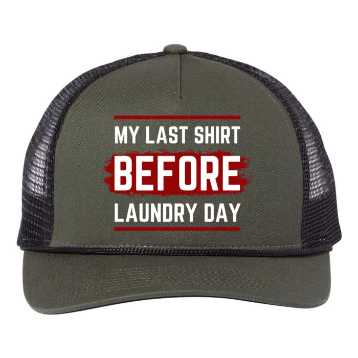 The Last Before Laundry Day Funny Retro Rope Trucker Hat Cap