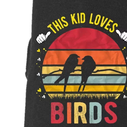 This Loves Birds Boy And Girl Bird Doggie 3-End Fleece Hoodie